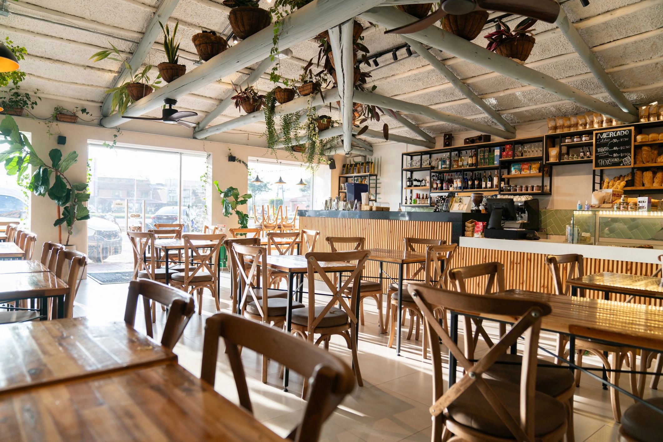 Restaurant table seating representing customer information and reservations